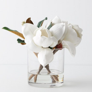 Ronis Magnolia Mix in Vase White 27cmh – thumbnail