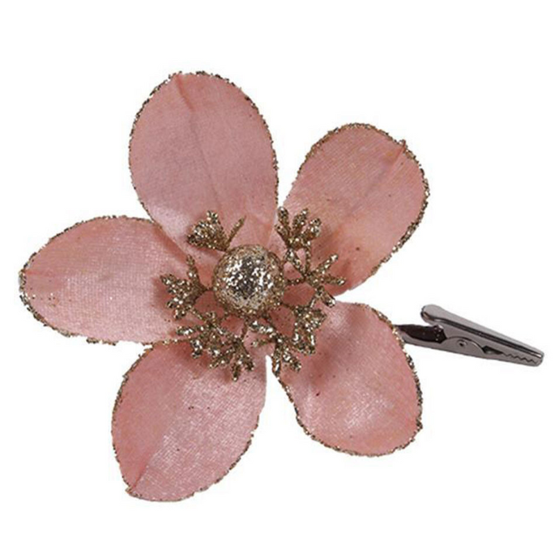 Ronis Magnolia with Clip 12cm Rose Gold