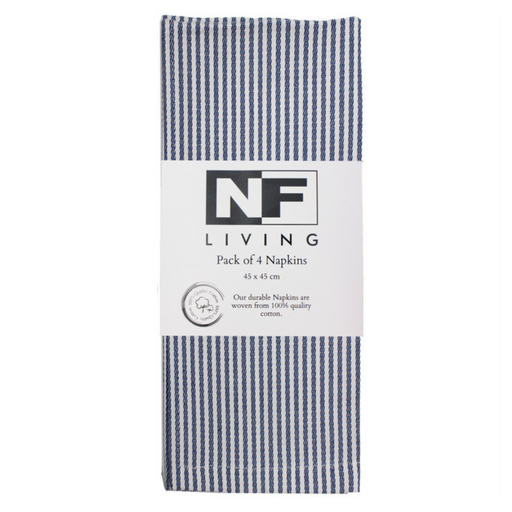 Ronis Maison Strip Napkin 45x45cm Navy