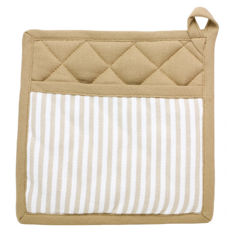 Ronis Maison Strip Potholder 20x20cm Beige