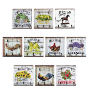 Ronis Man Shed Wooden Key Holders Three Hook 20x20x3cm Assorted