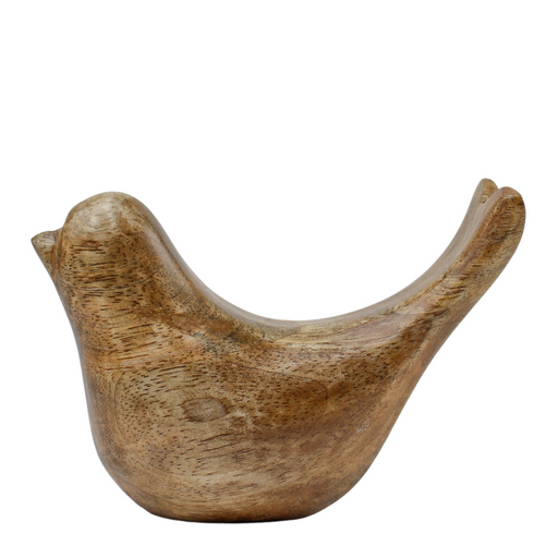 Ronis Mango Wood Bird 13x9cm Natural