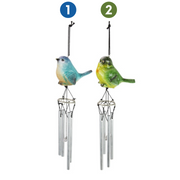Ronis Marble Bird Wind Chime 37cm 2 Asstd
