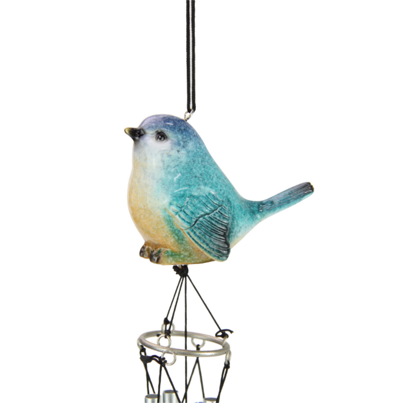 Ronis Marble Bird Wind Chime 37cm 2 Asstd