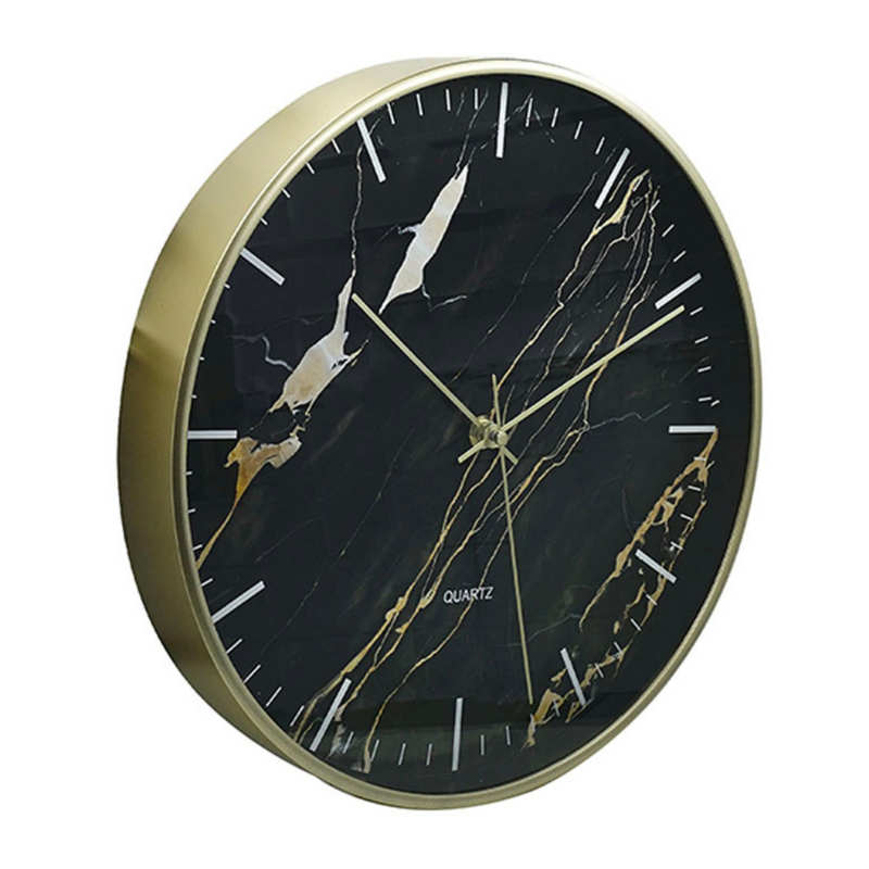 Ronis Marble Clock 30cm 3 Asstd