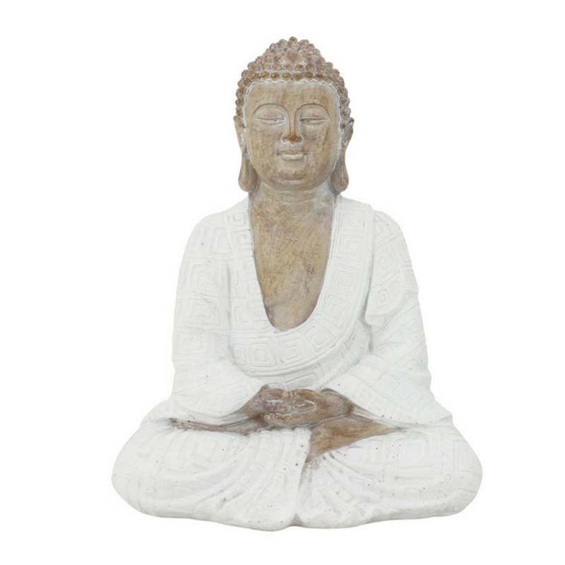 Ronis Meditate Monk 13x18cm White