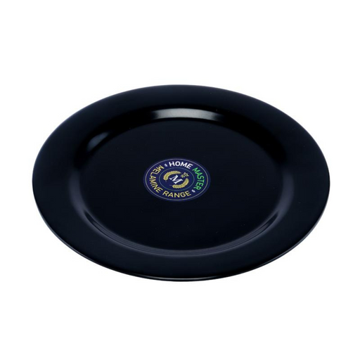 Ronis Melamine Plate Round 25cmD x 1.9cm Black