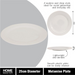 Ronis Melamine Plate Round 25cmD x 1.9cm White