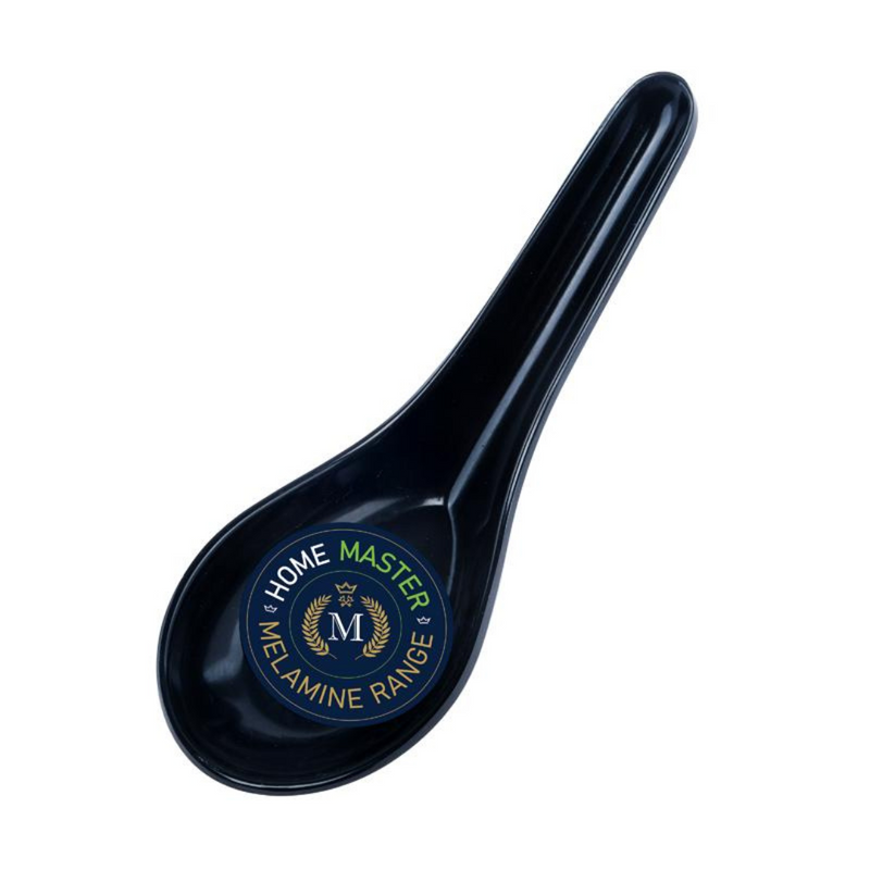 Ronis Melamine Soup Spoon Black