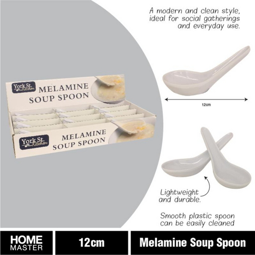 Ronis Melamine Soup Spoon White