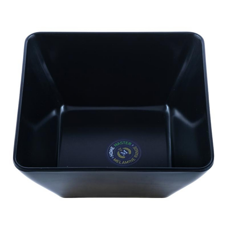 Ronis Melamine Square Bowl 15x7cm Black