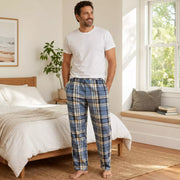 Men’s basic flannel straight pants in assorted Series 2 designs, offering soft, comfortable warmth for sleep and everyday lounging. – thumbnail