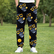 Men’s Snuggy Sherpa pants in assorted Style 2 designs, featuring ultra-soft fleece for warm, cosy comfort during colder days and nights. – thumbnail