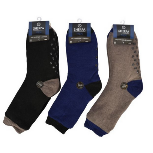 Mens Sherpa Socks Solid Colour