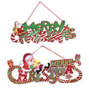 Ronis Merry Christmas Plaque 42cm Assorted