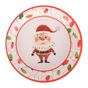 Festive Merry and Bright paper plates 18cm, 12 pack for Christmas parties