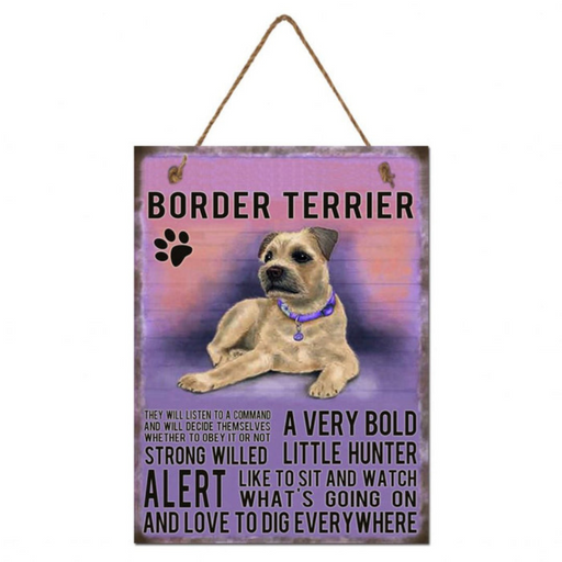 Ronis Metal Border Terrier Wall Hanging 20x27x0.5cm
