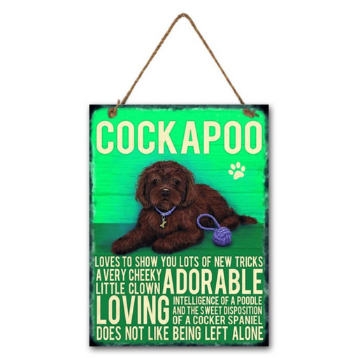 Ronis Metal Cockapoo Wall Hanging 20x27x0.5cm