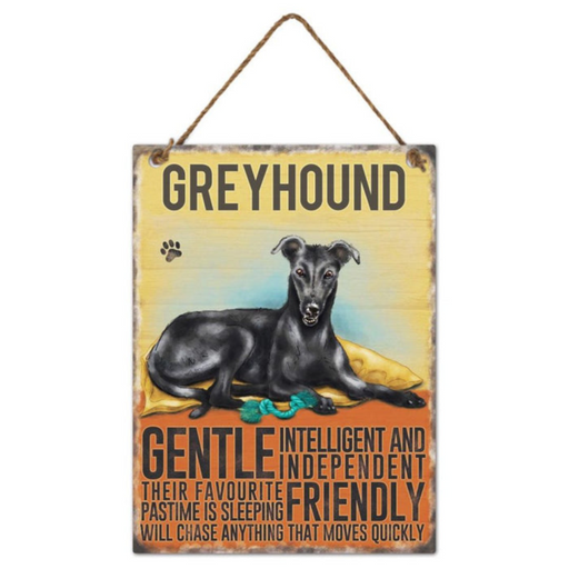 Ronis Metal Greyhound Wall Hanging 20x27x0.5cm