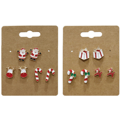 Ronis Metal Stud Earrings 3pk 2 Asstd