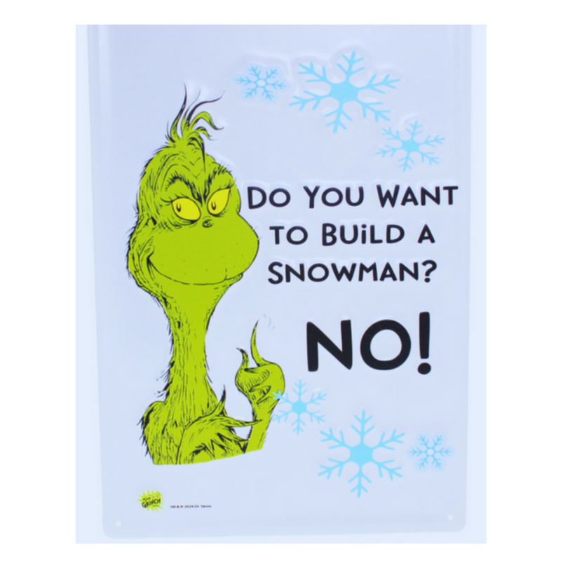 Metal Build Snowman decoration with top hat and scarf, 35x24cm festive Christmas figure.