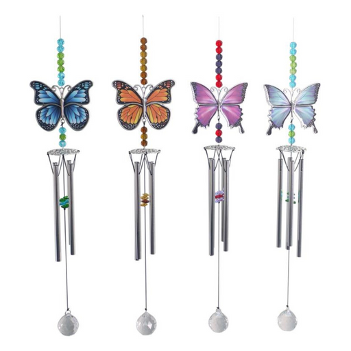 Ronis Metal Gemstone Butterfly Sun Catcher 25cm Assorted