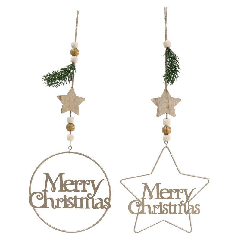 Ronis Metal Hanging Deco 45cm Assorted