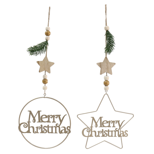 Ronis Metal Hanging Deco 45cm Assorted