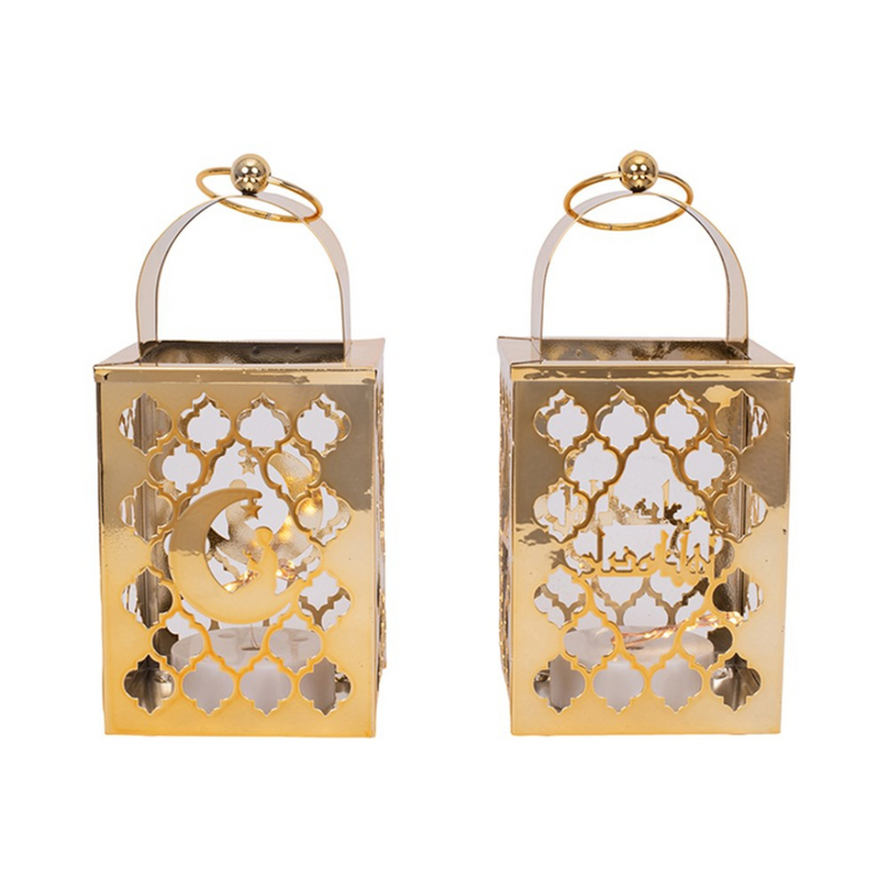 Ronis Metal LED Lantern 10x20cm Assorted