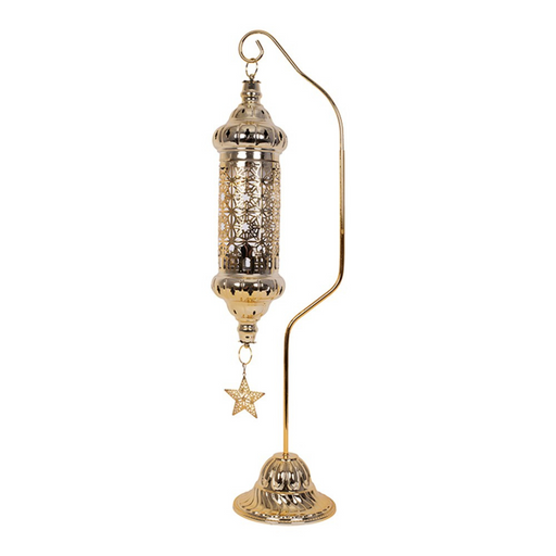 Ronis Metal LED Lantern with 72cm Stand 15x11.5cm