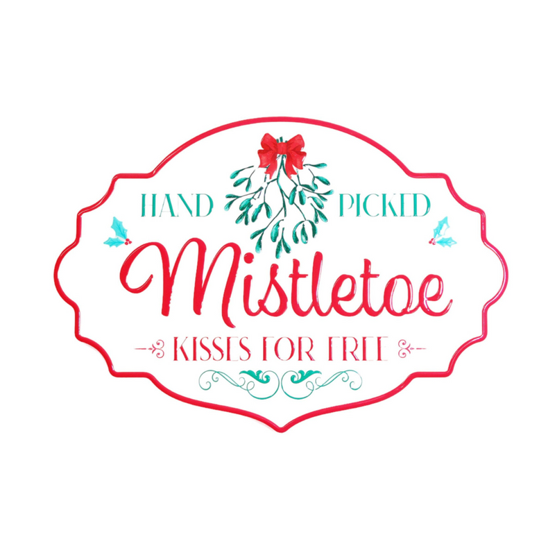 Ronis Metal Mistletoe Sign