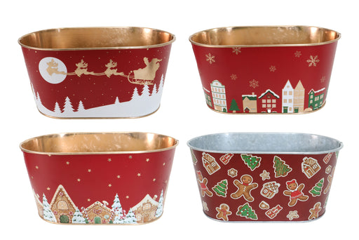 Ronis Metal Printed Tub 19.5cm Assorted