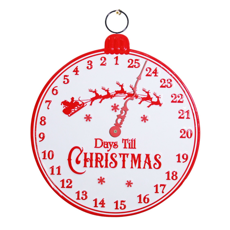 Ronis Metal Round Days Till Christmas