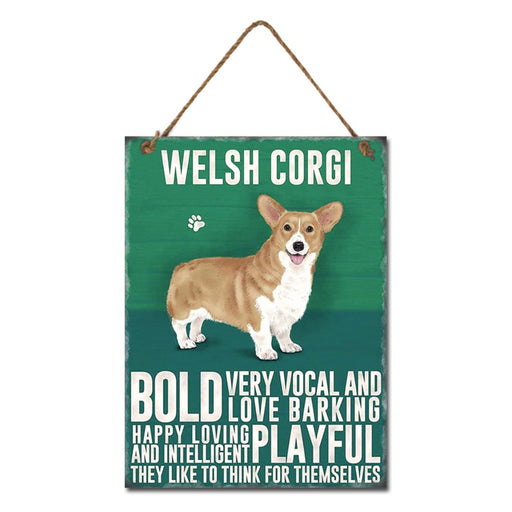 Ronis Metal Welsh Corgi Wall Hanging 20x27cm