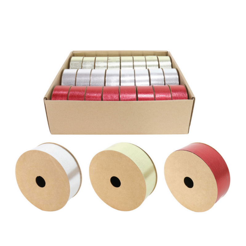 Ronis Metallic Embossed Ribbon 10m 3 Asstd