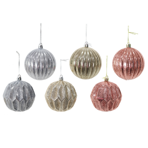 Ronis Metallic Bauble 8cm Assorted