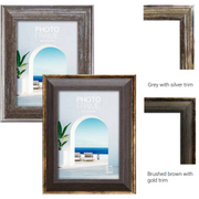 Ronis Metallic Trim Grey and Brushed Brown Mix 29.7cmx42cm A3 Assorted