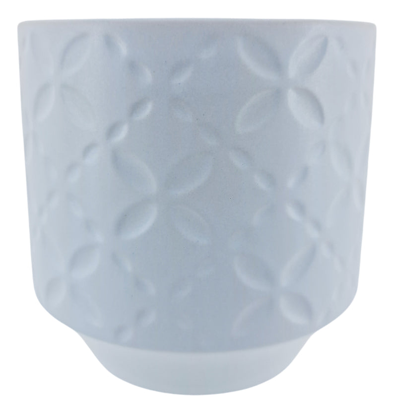 Meyher planter 16x16cm blue modern decorative indoor plant pot for small-to-medium plants, perfect for coastal and Scandi home décor styling