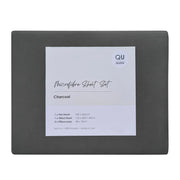 QB Microfibre Sheet Set Charcoal