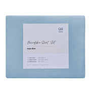 QB Microfibre Sheet Set Pale Blue