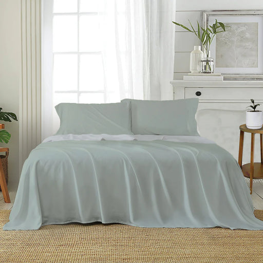 QB Microfibre Sheet Set Sage