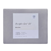 QB Microfibre Sheet Set Silver Grey
