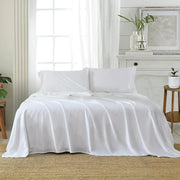 QB Microfibre Sheet Set White