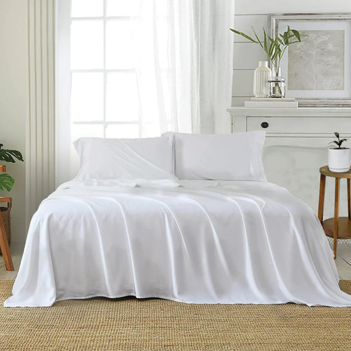 KB Microfibre Sheet Set White
