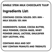 Ronis Milk Chocolate Tulip Cylinder 15g