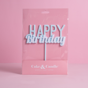 Ronis Milkshake Happy Birthday Cake Topper Bubble Gum