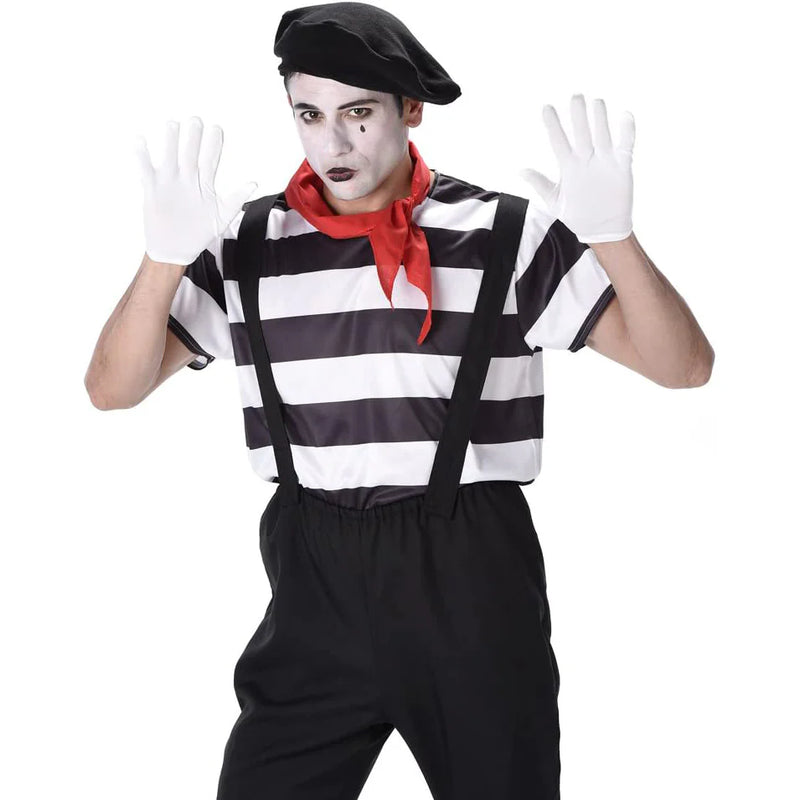 Mime Artist Costume Large