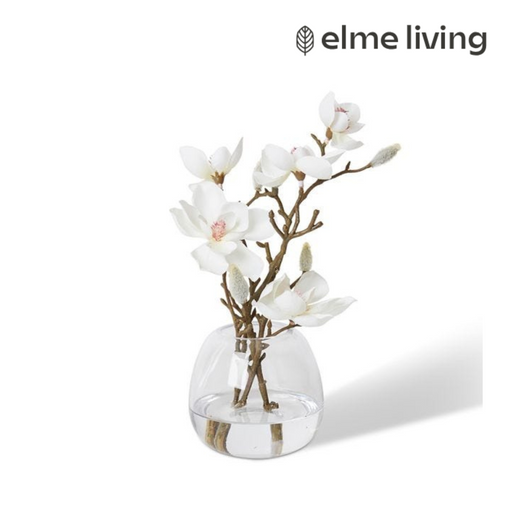 Ronis Mini Magnolia Alma Vase White 17x12x27cm