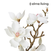 Ronis Mini Magnolia Alma Vase White 17x12x27cm – thumbnail