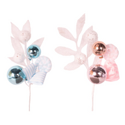 Ronis Mini Bauble Pick 23cm Pale Pink Pale Blue Assorted
